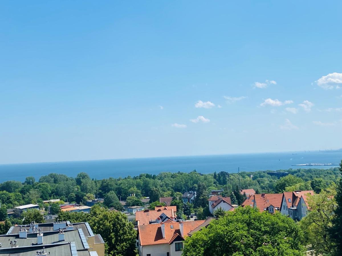 Bay View Apartment Mieszkanie Z Widokiem Na Zatoke Sopot Bagian luar foto